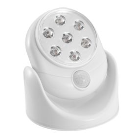 1Pc Wireless LED Spotlight Night Lamp 360 Degree Rotatable With 90 Degree Motion Sensor Battery Operated With 23ft Sensing Range For Closet Bathroom