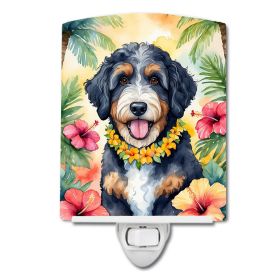 NEW Bernedoodle Luau Ceramic Night Light Compact, UL-Certified, Ideal for Bedroom, Bathroom, Nursery, Hallway, Kitchen, 6x4x3, Multicolor NEW Bernedoodle Luau Ceramic Night Light Compact, UL-Certified, Ideal for Bedroom, Bathroom, Nursery, Hallway, Kitchen, 6x4x3, Multicolor