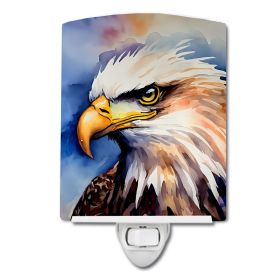 NEW Eagle Ceramic Night Light Compact, UL-Certified, Ideal for Bedroom, Bathroom, Nursery, Hallway, Kitchen, 6x4x3, Multicolor (Default: Default)